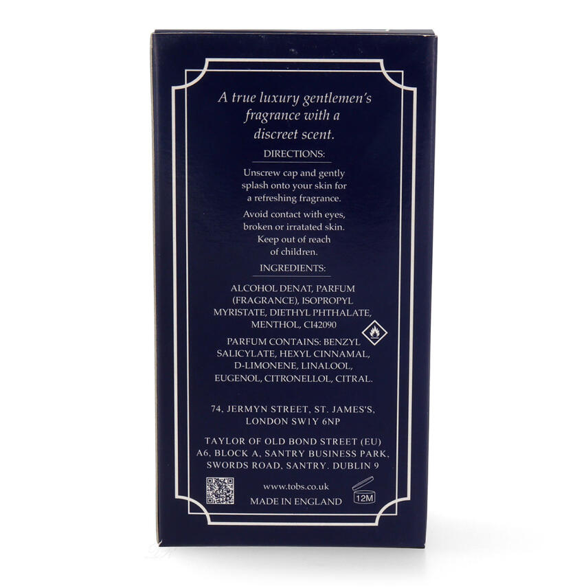 Taylor of Old Bond Street St James Luxury Fragrance 100 ml vapo