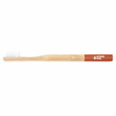 HYDROPHIL toothbrush made of bamboo medium Red