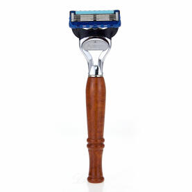 Omega F5240 razor with burl wood handle Gillette®...