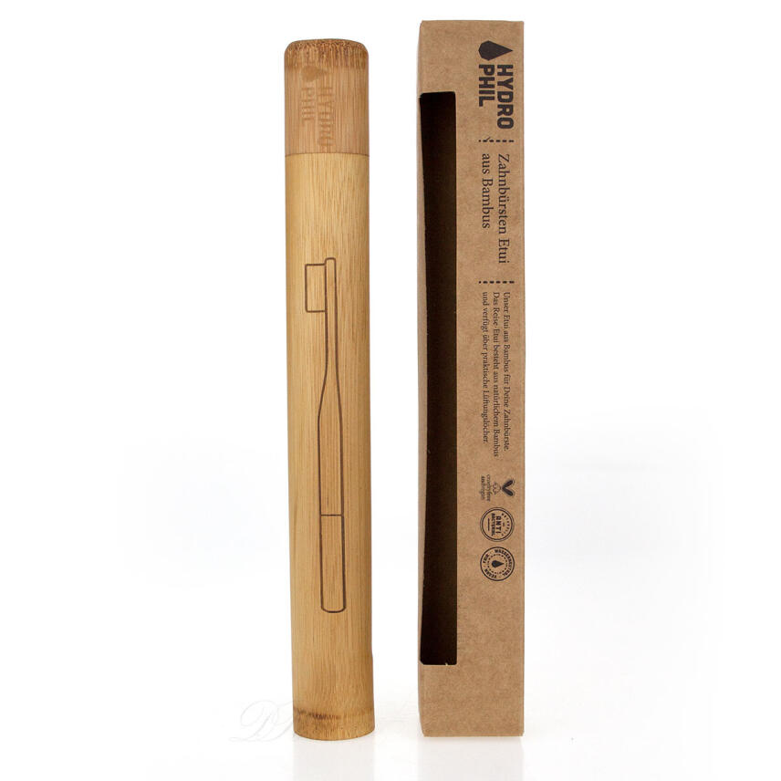 HYDROPHIL Zahnb&uuml;rsten Etui aus Bambus