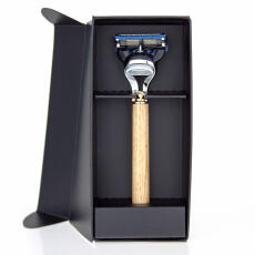 Omega F5150 razor with wooden handle Gillette&reg; Fusion...