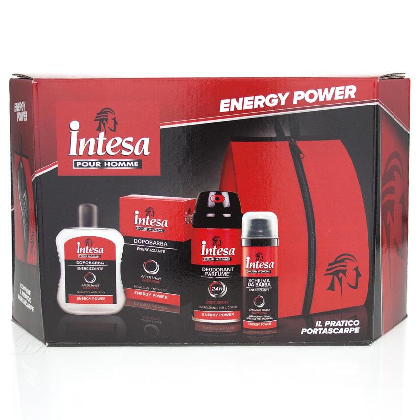 Intesa pour Homme Energy Power Geschenkset &amp; Schuhtasche