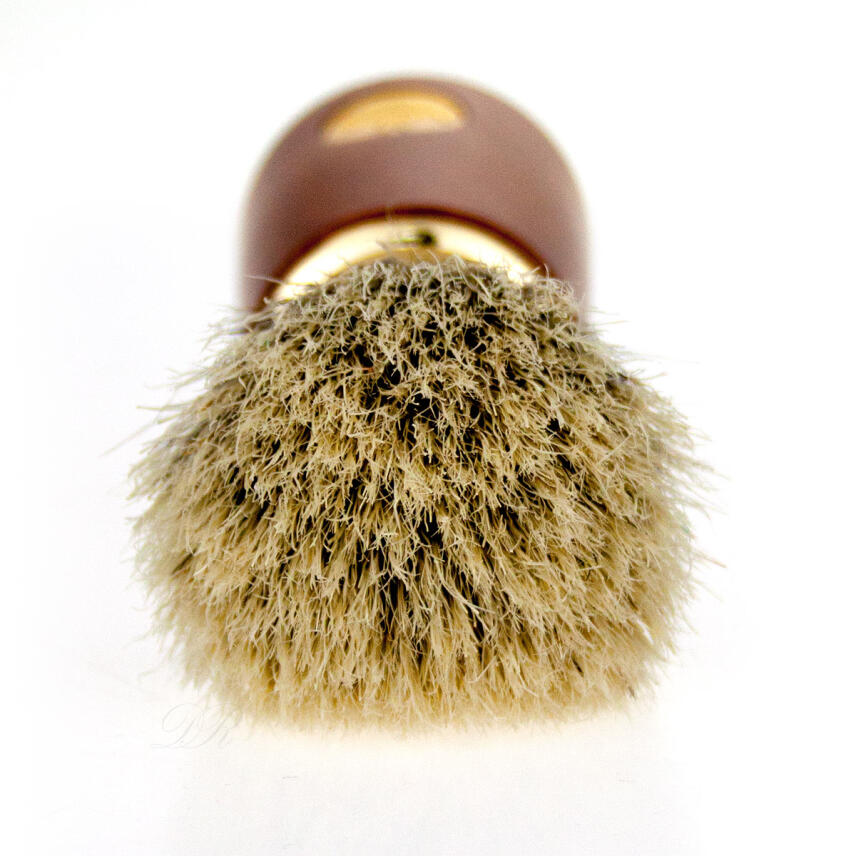 Omega Rasierset Wurzelholz M1144.2 Rasierpinsel Borste + Hobel