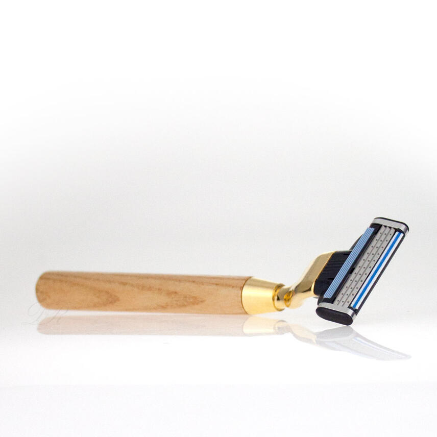 Omega Rasierset mit Rasierpinsel St&auml;nder und 3 Klingen Rasierer Gillette&reg; Mach3&reg;