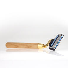 Omega Rasierset mit Rasierpinsel St&auml;nder und 3 Klingen Rasierer Gillette&reg; Mach3&reg;