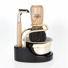 Omega Shaving Set 6150.12 Badger Shaving Brush + Pot + 2...