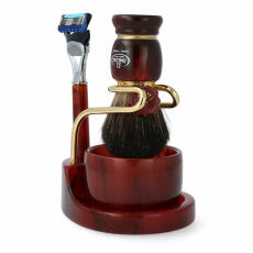 Omega Shaving Set 6151.11 Shaving Brush Badger + Cup + 5...
