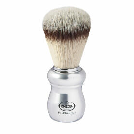 Omega shaving brush 46652 Hi Brush with aluminum handle