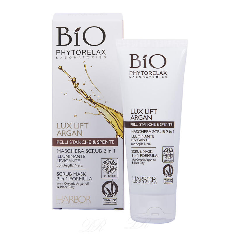 Phytorelax Bio Lux Lift Argan Gesichts Maske und Peeling 75 ml