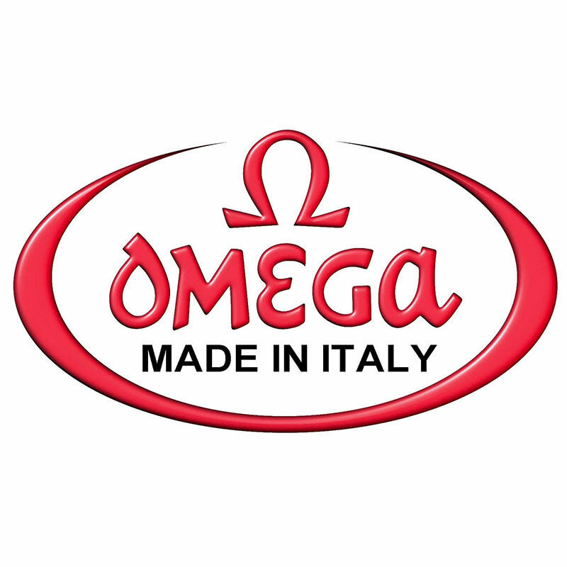 Omega Rasierpinsel 6190 aus Stockzupf Dachshaar - roter Griff
