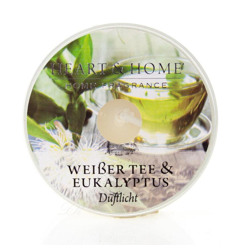 Heart &amp; Home Wei&szlig;er Tee &amp; Eukalyptus Duftlicht 38 g