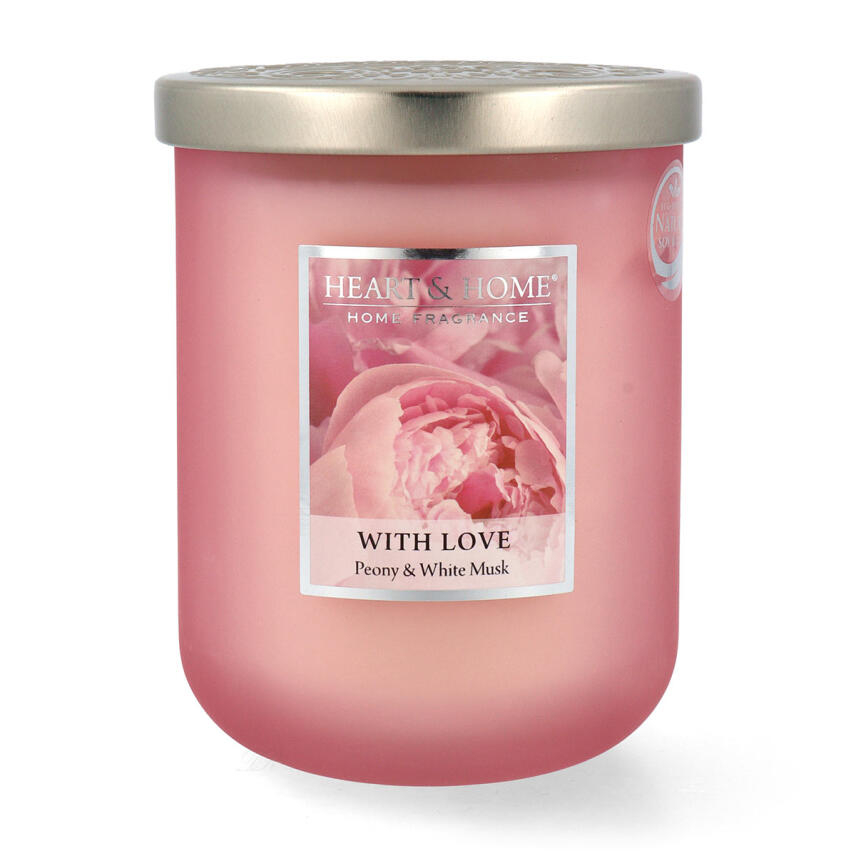 Heart &amp; Home Duftkerze With Love Grosses Glas 340 g