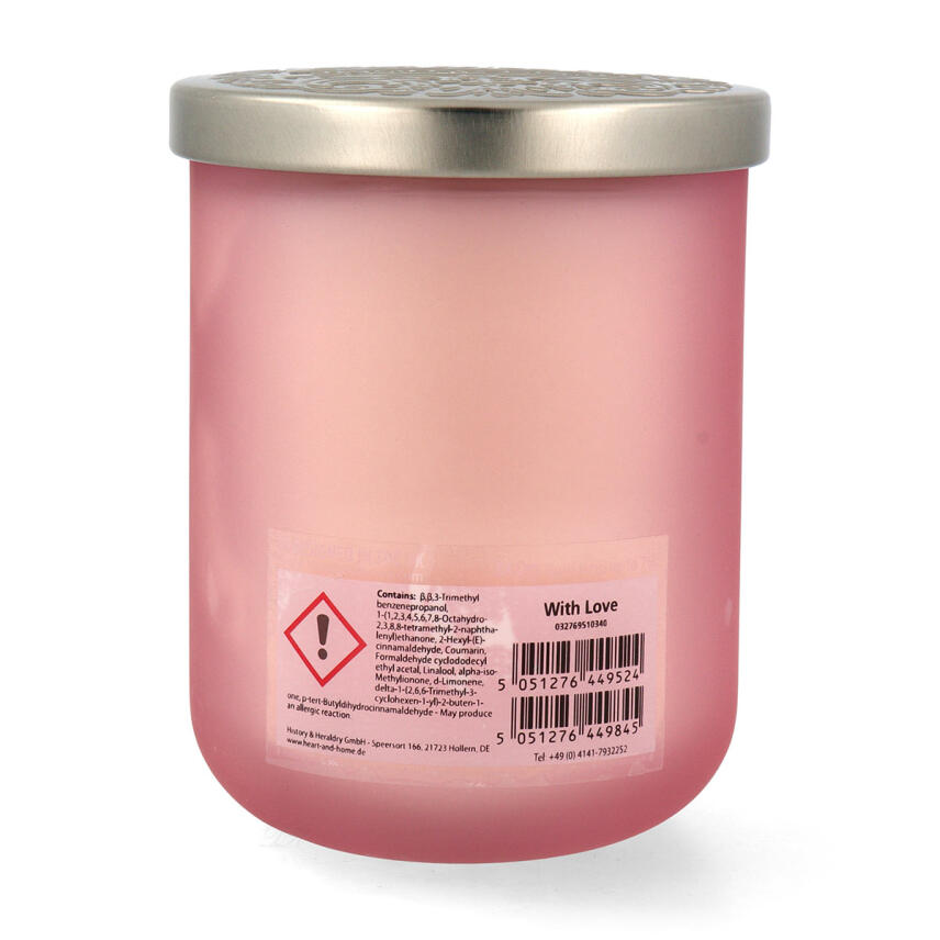 Heart &amp; Home Duftkerze With Love Gro&szlig;es Glas 340 g