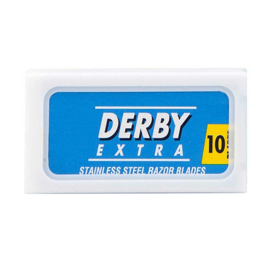 Derby Extra Stainless Steel Blue Double Edge Rasierklingen Packungsinhalt 10 St&uuml;ck