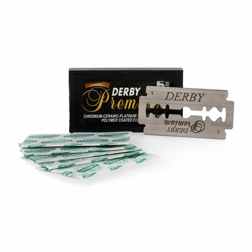 Derby Premium Black Double Edge Rasierklingen Packungsinhalt 5 St&uuml;ck