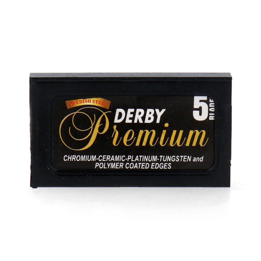 Derby Premium Black Double Edge Rasierklingen Packungsinhalt 5 St&uuml;ck