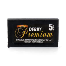 Derby Premium Black Double Edge Rasierklingen Packungsinhalt 5 St&uuml;ck