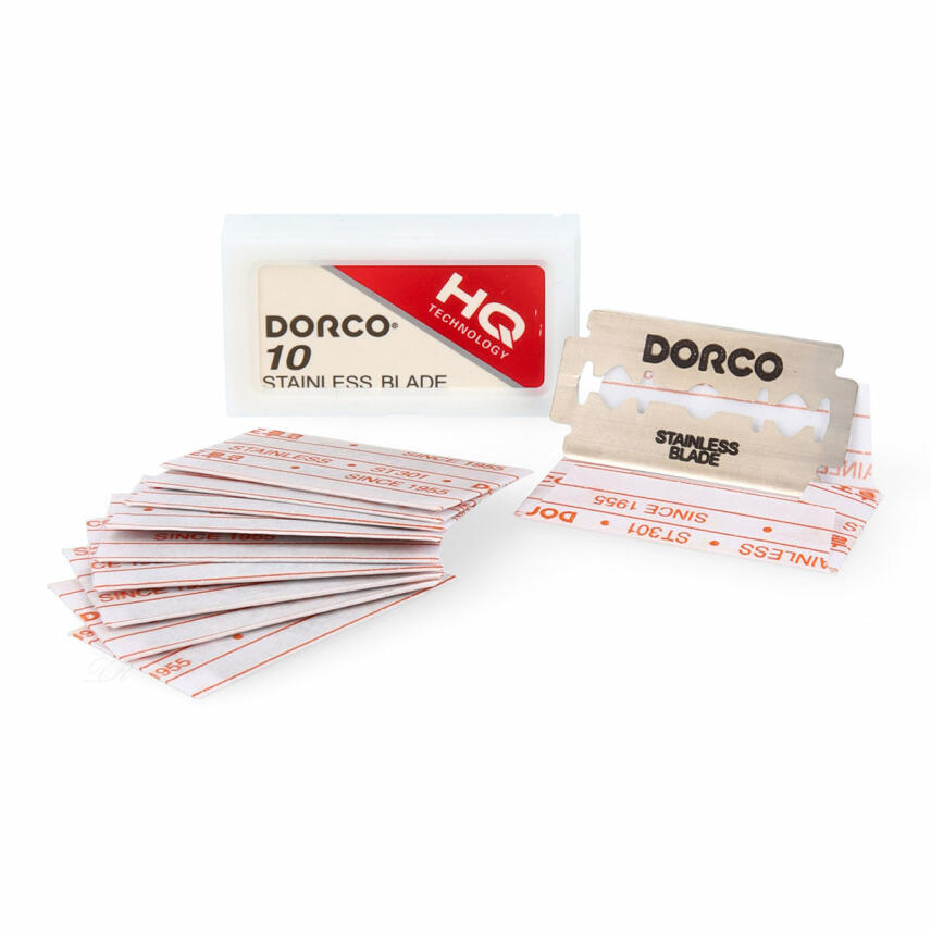 Dorco Stainless Blade Double Edge Rasierklingen Packungsinhalt 10 St&uuml;ck