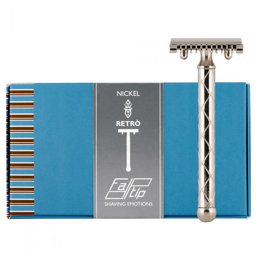 Fatip Nickel Retr&ograve; Rasierhobel offener Kamm 42116