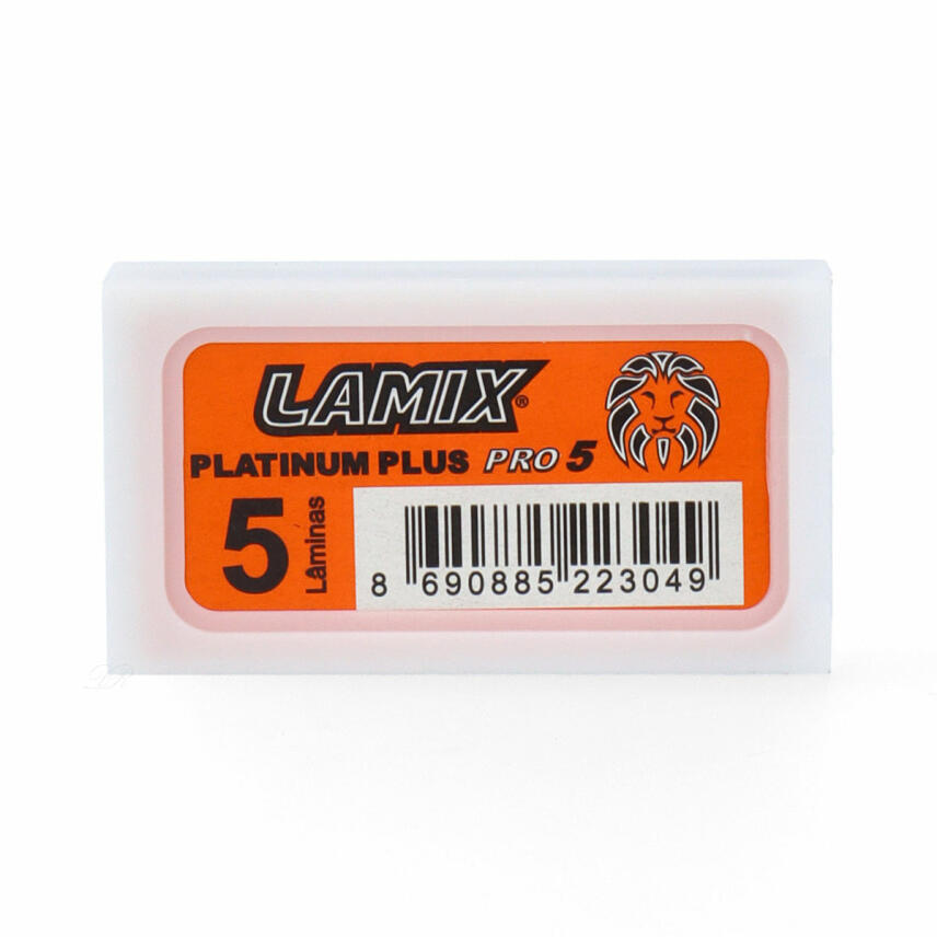 Lamix Platinum Plus Pro Double Edge Rasierklingen Packungsinhalt 5 St&uuml;ck