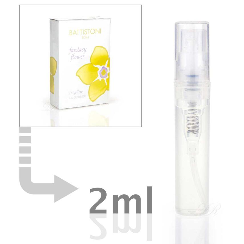 Marte Battistoni Fantasy Flower Yellow Eau de Toilette f&uuml;r Frauen 2 ml - Probe