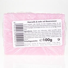 Haslinger Feste Haar- &amp; Duschseife mit Rosenwasser 100 g