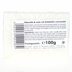 Haslinger Feste Haar- & Duschseife mit Schafmilch und Lanolin 100 g