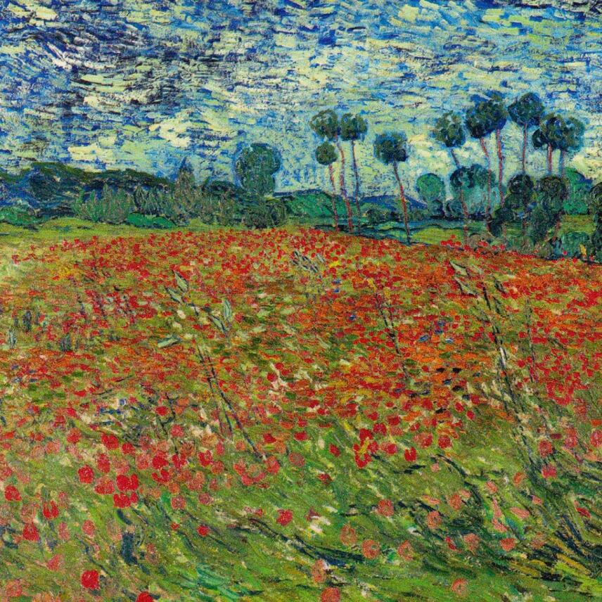 Promenade &agrave; Auvers Champs de Coquelicots - Mohnfelder Duftkerze 180g