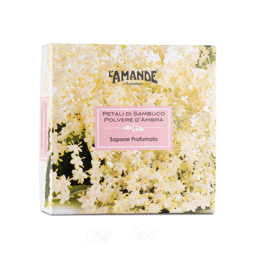 LAmande Petali di Sambuco Polvere dAmbra Seife 150 g