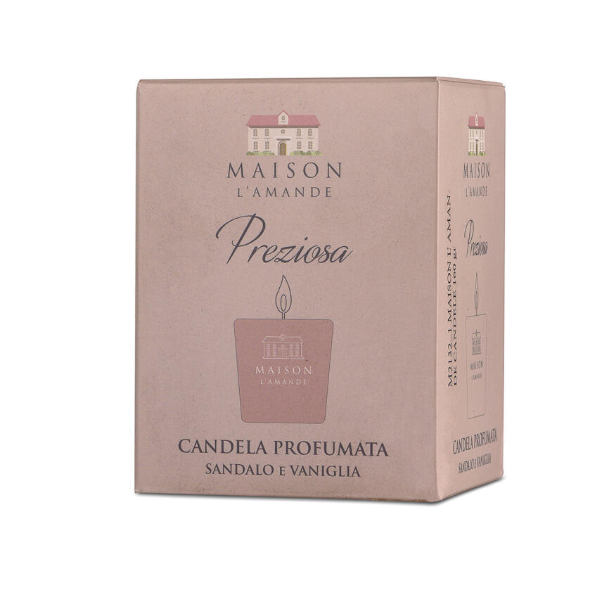 LAmande Maison Linea Preziosa Sandalo e Vaniglia Duftkerze 160 g