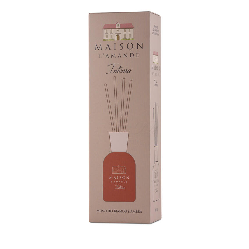 LAmande Maison Linea Intensa Muschio Bianco e Ambra Diffusor Raumduft 100 ml