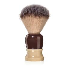 Fine Classic Ivory and Crimson Synthetic fiber Shave Brush