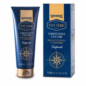 LAmande Pour Homme Shampoo shower gel balm 250 ml / 8.45...