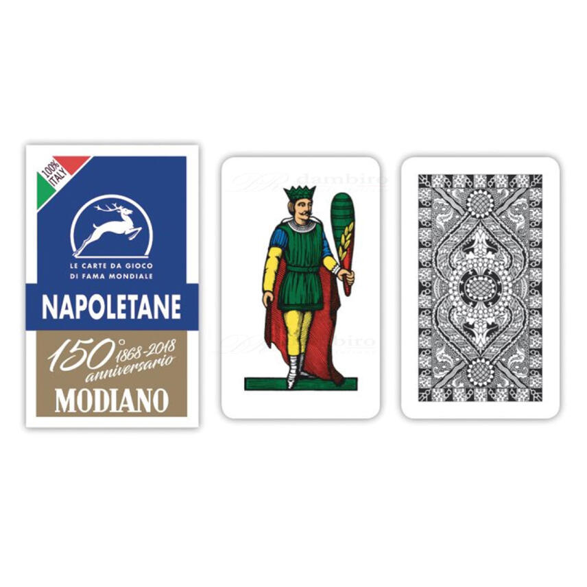MODIANO Spielkarten NAPOLETANE 150&deg; anniversario - blau
