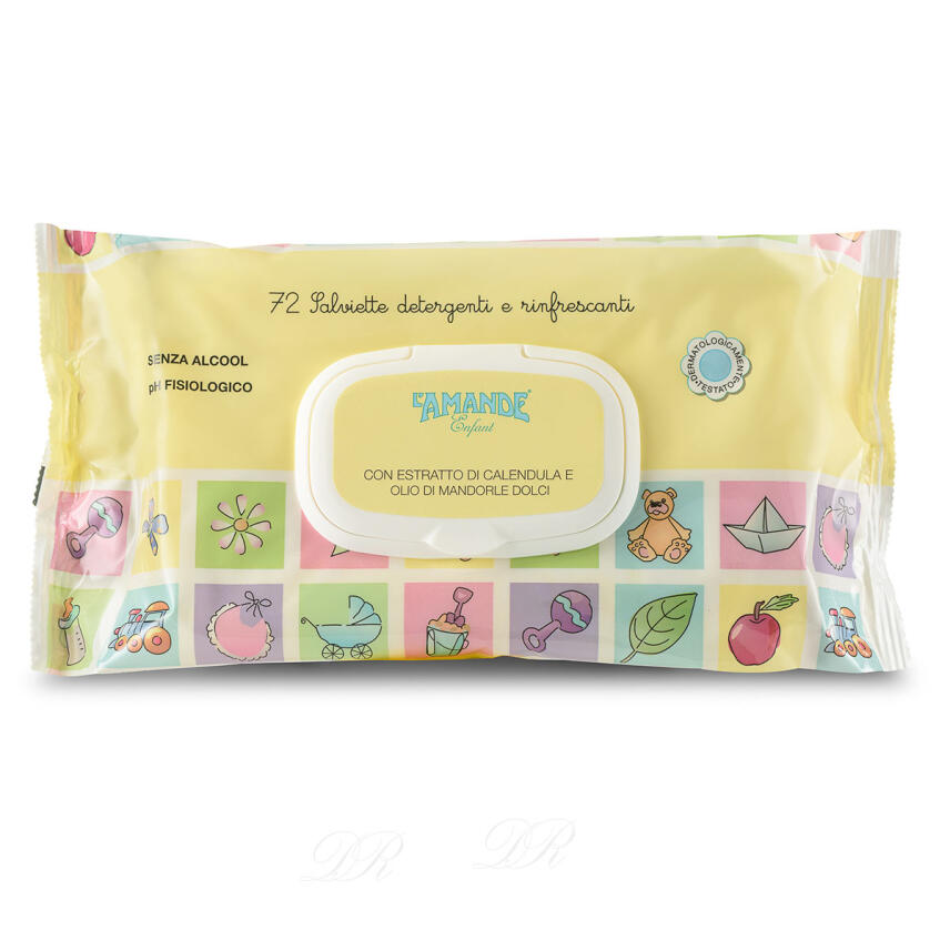 LAmande Enfant Baby Feuchtt&uuml;cher mit Calendula und Mandel&ouml;l 72 st.