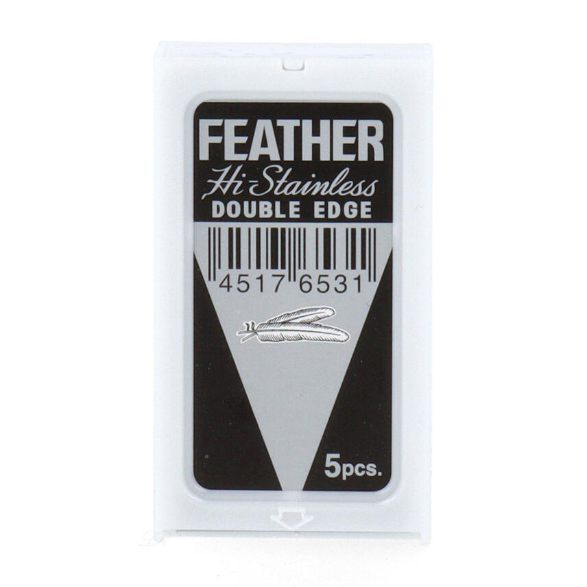 Feather Hi-Stainless Double Edge Rasierklingen Packungsinhalt 5 St&uuml;ck