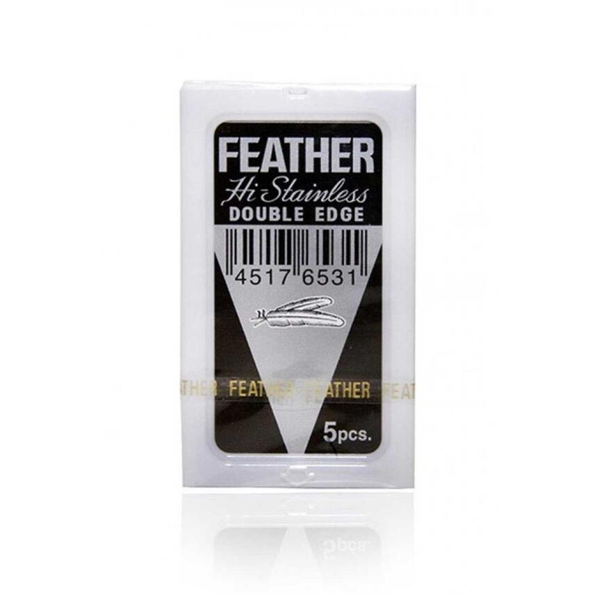 Feather Hi-Stainless Double Edge Rasierklingen Packungsinhalt 5 St&uuml;ck