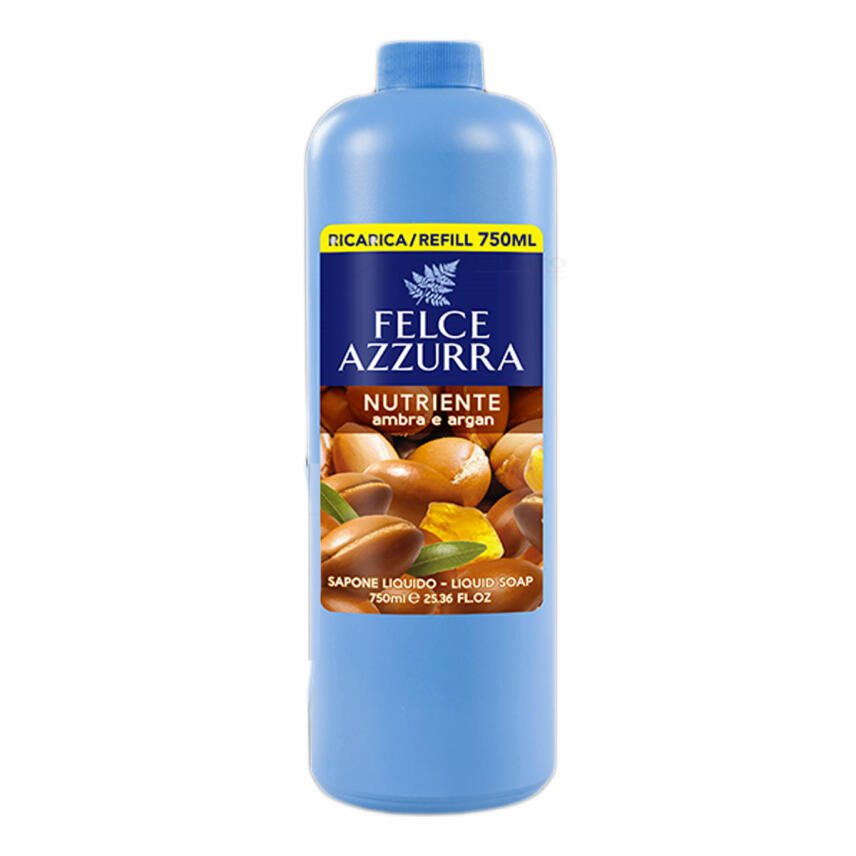 Paglieri Felce Azzurra Nutriente Ambra e Argan Fl&uuml;ssigseife 750 ml Refill