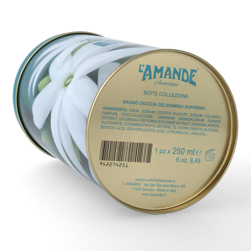 LAmande Gelsomino Supremo Bade und Duschgel in Sammeldose 250 ml