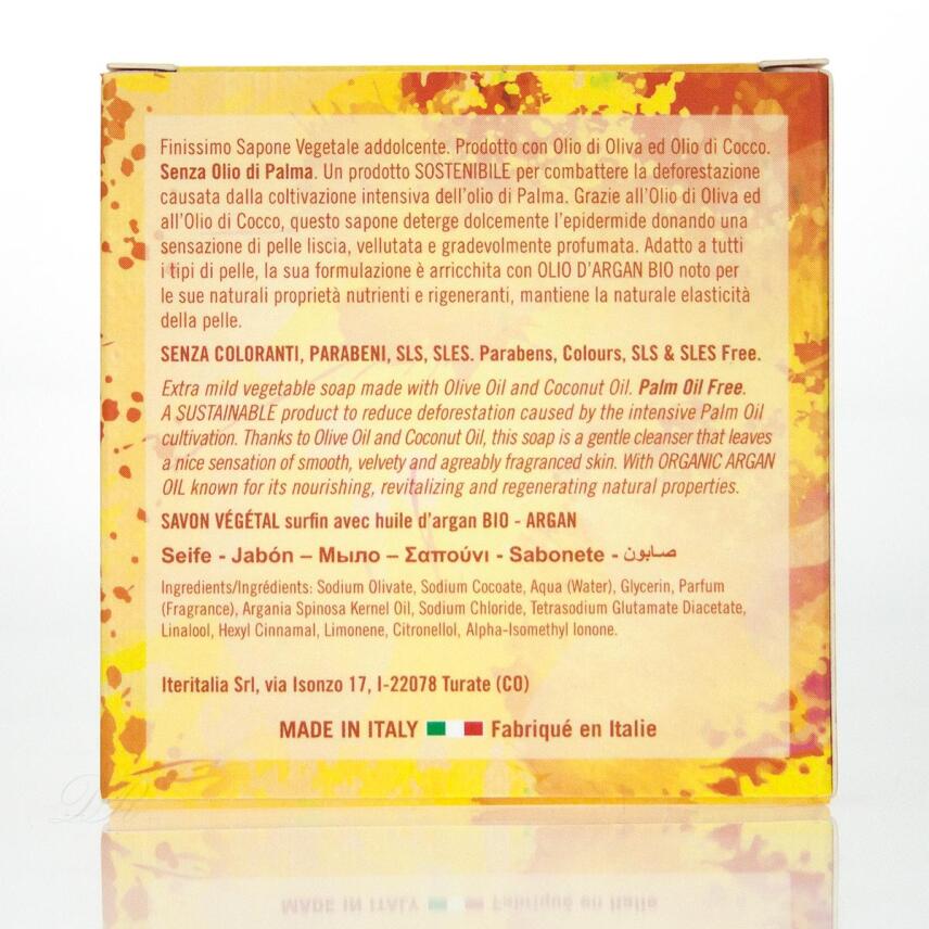 Iteritalia milde Seife ohne Palm&ouml;l Argan 100 g