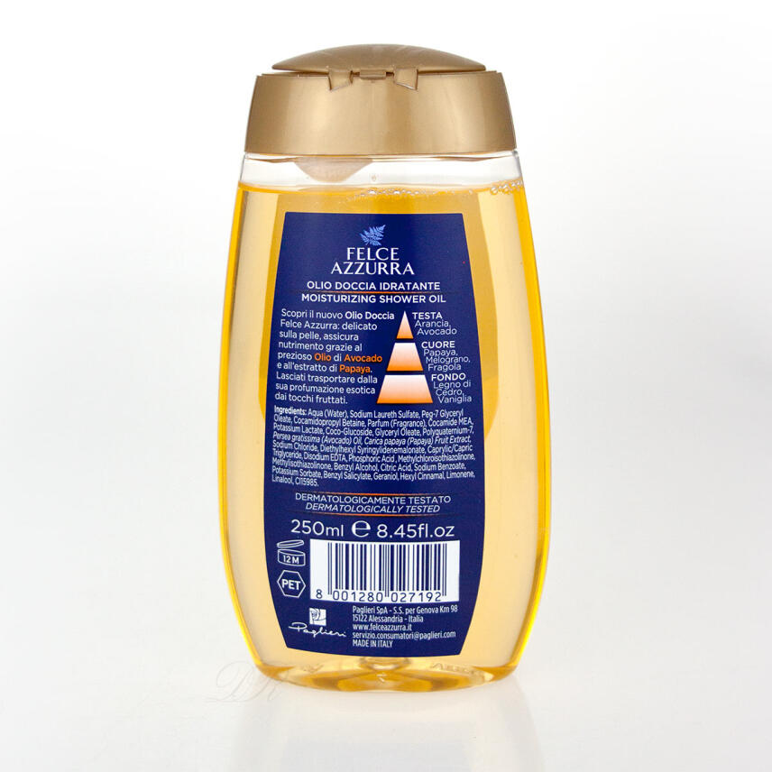 Paglieri Felce Azzurra Dusch&ouml;l Idratante Avocado &amp; Papaya 250 ml