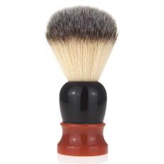 Fine Classic Orange and Black Synthetic fiber Shave Brush