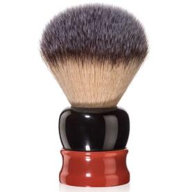 Fine Stout Orange and Black Synthetic fiber Shave Brush