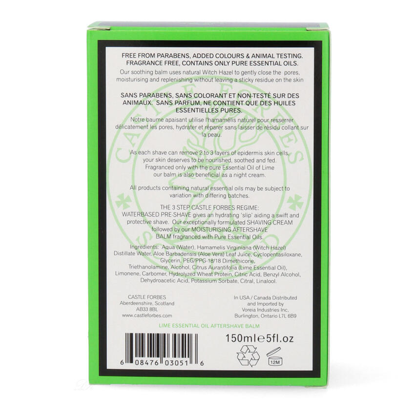 Castle Forbes Lime After Shave Balsam 150 ml