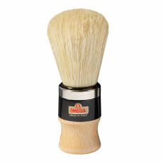 Omega shaving brush pure bristle 20102 wood handle