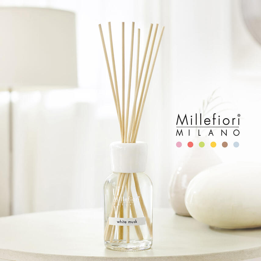 Millefiori Natural Reed Diffusor Muschio Bianco Raumduft 250 ml