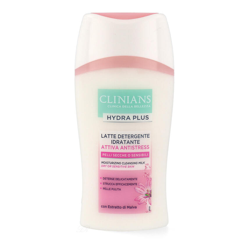 Clinians Hydra Plus Gesichts Antistress Reinigungsmilch mit Malve 200 ml