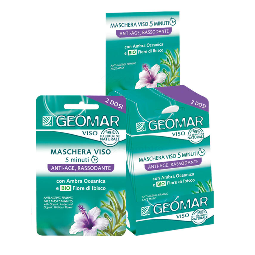 GEOMAR Anti Age Gesichtsmaske Meeresalgen &amp; Hibiskusbl&uuml;te 24x