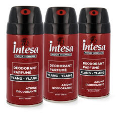 intesa pour Homme Deodorant Body Spray Ylang-Ylang 3 x 150 ml