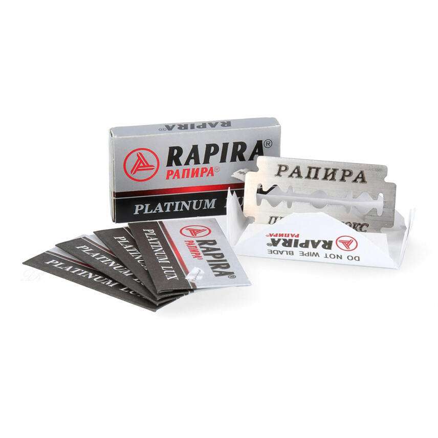 Rapira Platinum Lux Double Edge Rasierklingen Packungsinhalt 5 St&uuml;ck